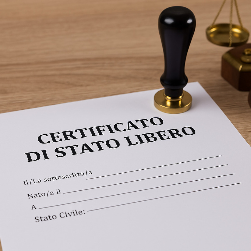 certificato di stato libero per rogito
