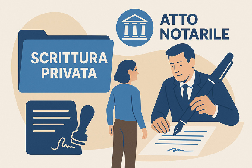 scrittura privata autenticata dal notaio